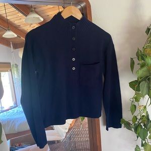 Everlane Midnight Blue recycled cashmere sweater Small